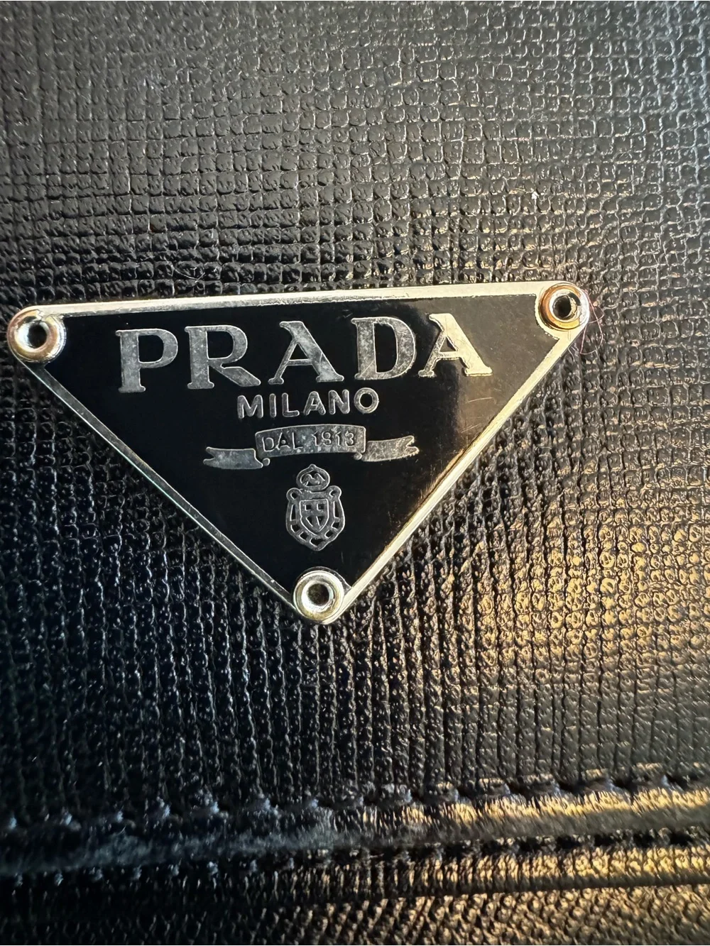 Prada Black Saffiano Leather Continental Wallet | Snap Closure | Made in Italy